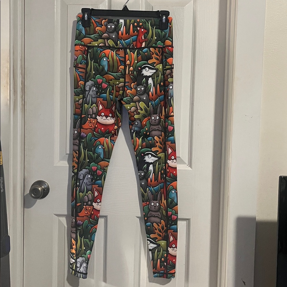CVG Woodland Creatures Full Length Leggings constantly varied gear small - Picture 2 of 2
